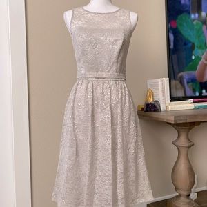 Dessy Collection Vivian Diamond Tea Length Dress